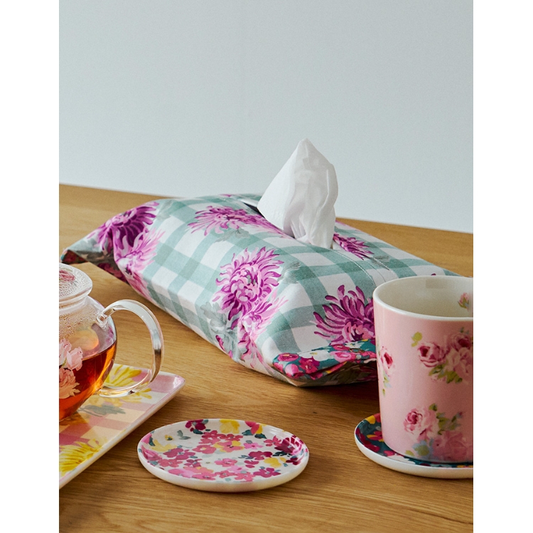 ローラアシュレイホーム(LAURA ASHLEY HOME)の【UK本国一推し柄】バーンズフィールド柄 ティッシュボックスカバー インテリア収納