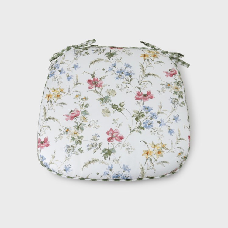 ローラアシュレイホーム(LAURA ASHLEY HOME)のポピー メドウ柄 シート クッション クッション・カバー