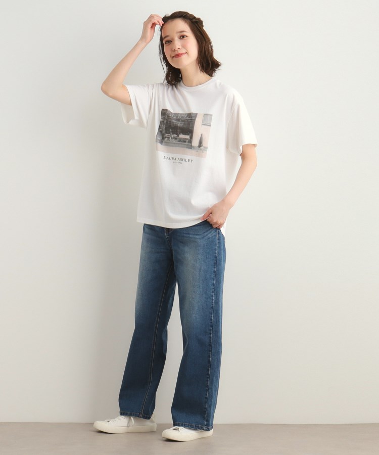 ローラアシュレイホーム(LAURA ASHLEY HOME)の【大人気！日本製/Laura Ashley ヒストリーフォト】 第一号店 フォトTシャツ3