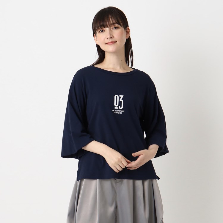 ザンパ(ZAMPA)のフロッキープリントバルーンスリーブTシャツ Ｔシャツ