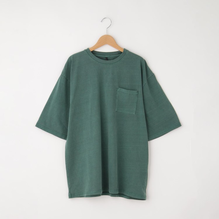 オフプライスストア(メンズ)(OFF PRICE STORE(Mens))のHALHAM（ハルハム） Pigment hard wash pocket T/ピグメント ハードウォッシュ ポケット付き Tシャツ【SALE/オーバーサイズ/カットソー/デイリー/ユニセックス】 Ｔシャツ