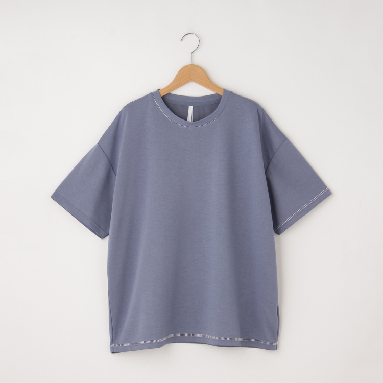 オフプライスストア(メンズ)(OFF PRICE STORE(Mens))のHALHAM（ハルハム） 刺しゅう入りソフトTシャツ【SALE/オーバーサイズ/カジュアル/カットソー/デイリー/ユニセックス/ルーズシルエット】 Ｔシャツ