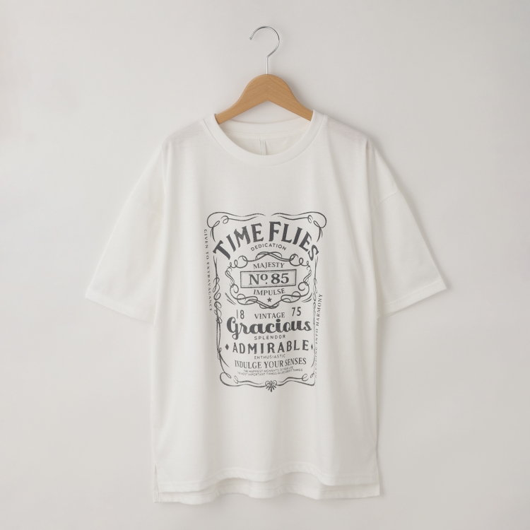 オフプライスストア(メンズ)(OFF PRICE STORE(Mens))のHALHAM（ハルハム） オーバーサイズ オールド プリント クルーネック 半袖Tシャツ　【SALE/ルーズシルエット/ユニセックス】 Ｔシャツ