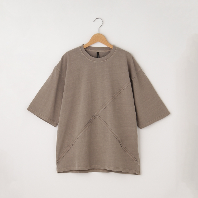 オフプライスストア(メンズ)(OFF PRICE STORE(Mens))のHALHAM　Pigment hard wash switching T/ピグメント ハードウォッシュ 切り替え Tシャツ　【SALE/オーバーサイズ/ビッグシルエット/カジュアル/ユニセックスでも】 Ｔシャツ