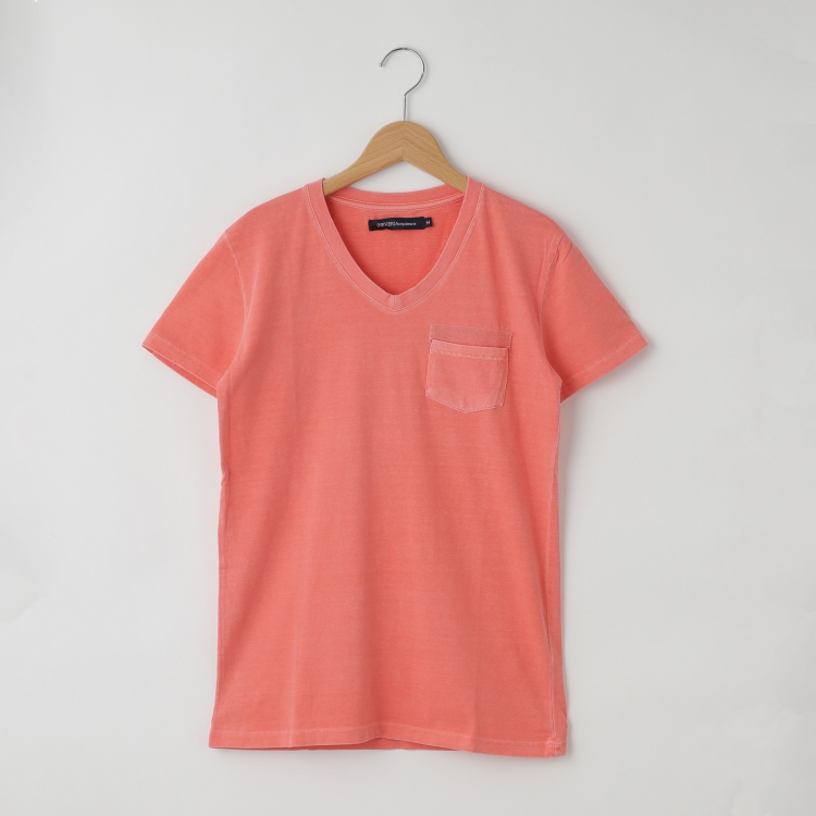 オフプライスストア(メンズ)(OFF PRICE STORE(Mens))の(Never)Acquiesce (ネバーアクイース) コットンVネックポケット付き半袖Tシャツ【SALE/カジュアル/きれいめカジュアル/デイリー】 Ｔシャツ