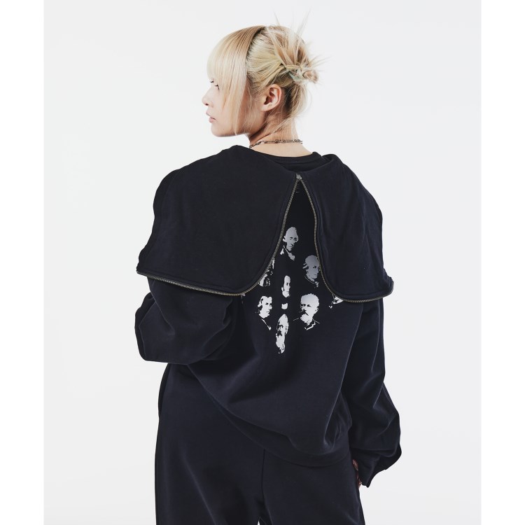 ティーケー タケオ キクチ(レディース)(tk.TAKEO KIKUCHI(Ladies))のK’Project by Aoi Composer Face Print Hoodie パーカー