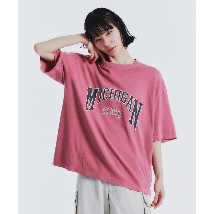 ティーケー タケオ キクチ(レディース)(tk.TAKEO KIKUCHI(Ladies))のピグメントカレッジTシャツ Ｔシャツ