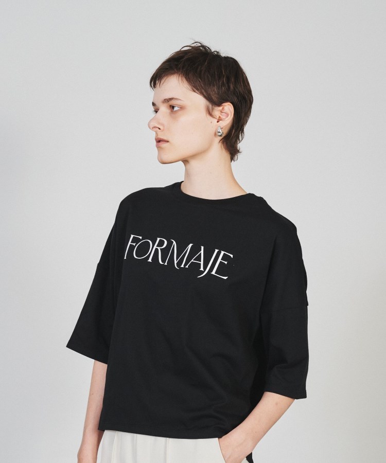 クロエンス(cloenc)のFLFORMAJEルーズTシャツ ブラック(119)