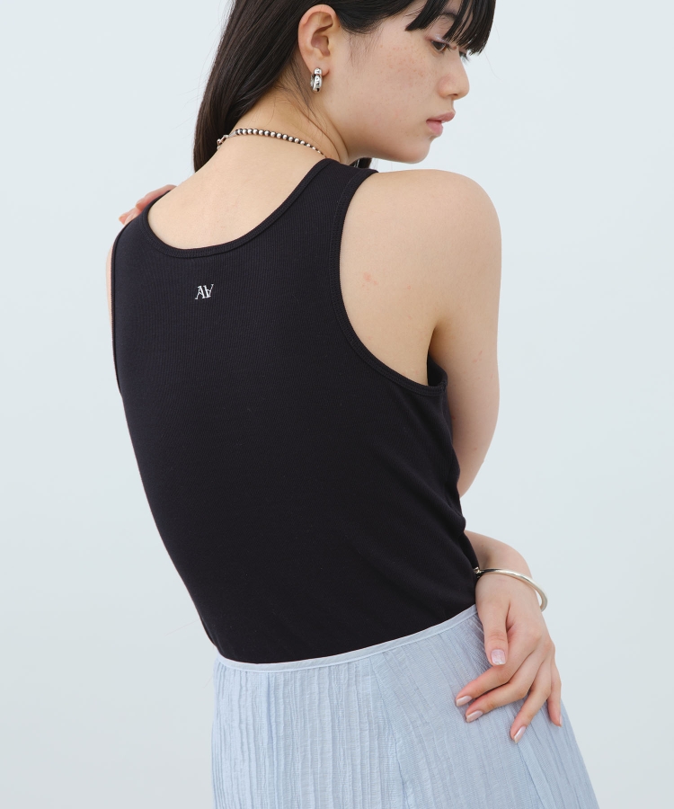 コードエー(CODE A)のCODE A ｜ american sleeve tank ブラック(019)