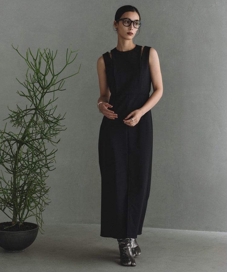 コードエー(CODE A)のCODE A｜slit jersey dress1