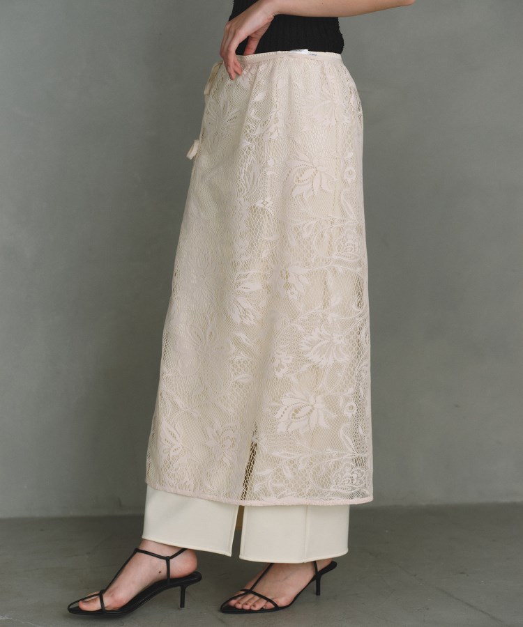 コードエー(CODE A)のCODE A｜garden lace wrap skirt4