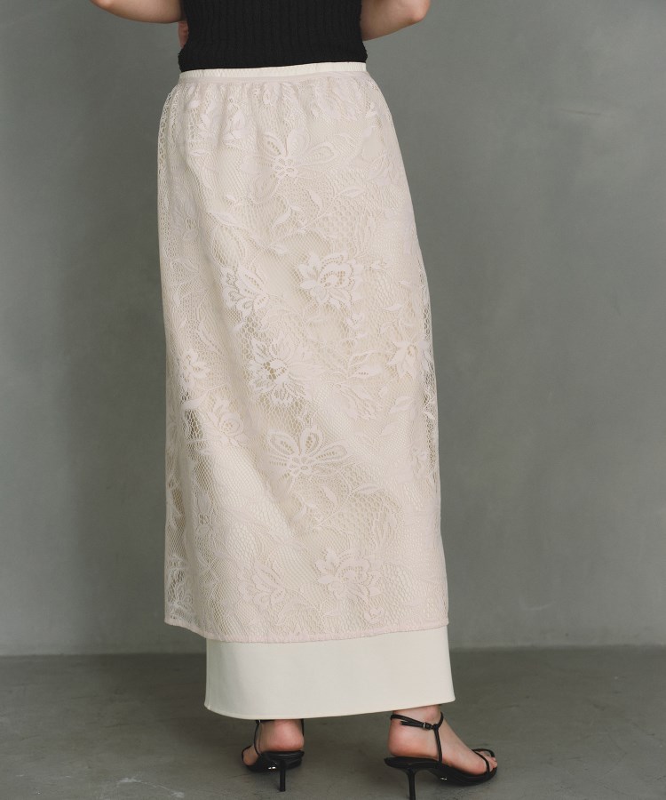 コードエー(CODE A)のCODE A｜garden lace wrap skirt5