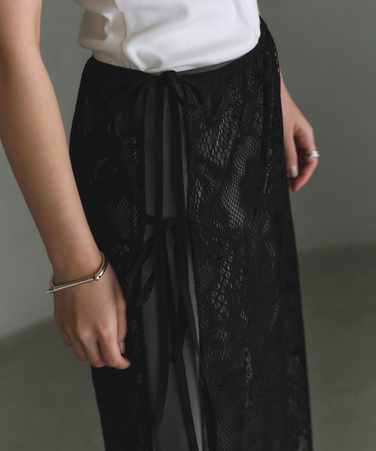 コードエー(CODE A)のCODE A｜garden lace wrap skirt10