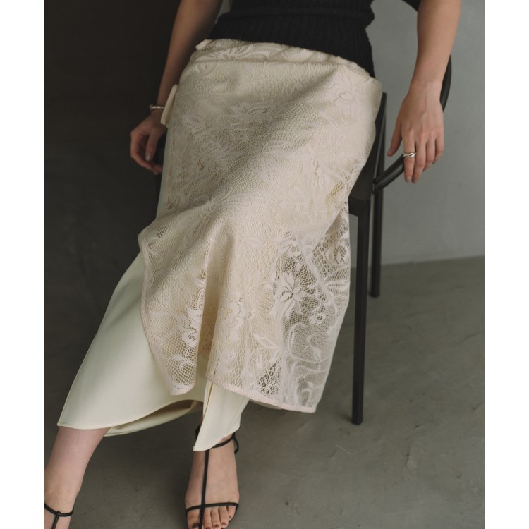 コードエー(CODE A)のCODE A｜garden lace wrap skirt