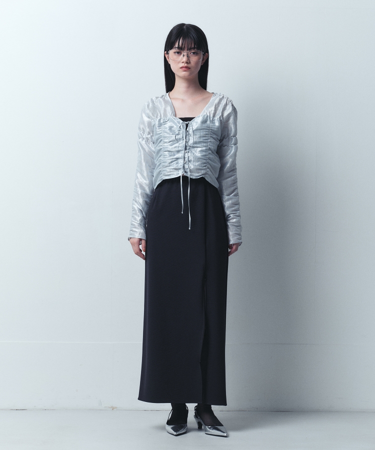 コードエー(CODE A)のCODE A｜slit jersey mxi skirt1