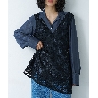 コードエー(CODE A)のCODE A｜garden lace 2way blouse ブラック(019)