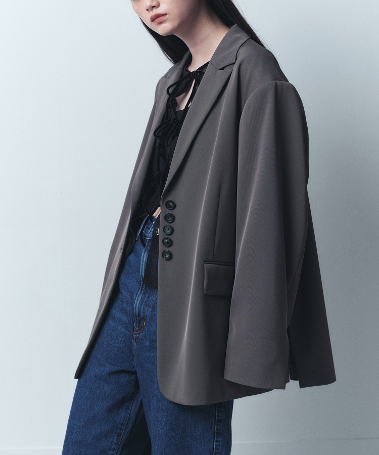 コードエー(CODE A)のCODE A｜oversized jacket グレー(012)