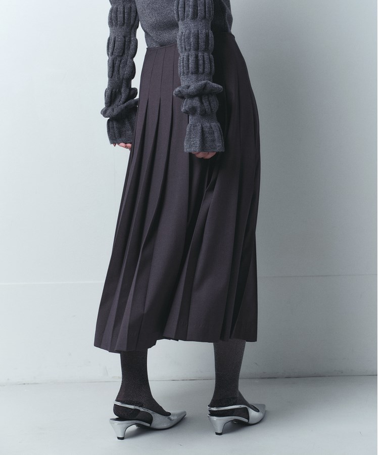 コードエー(CODE A)のCODE A｜pleated gabardine skirt2