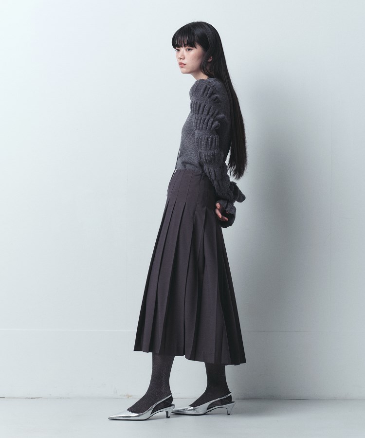 コードエー(CODE A)のCODE A｜pleated gabardine skirt4