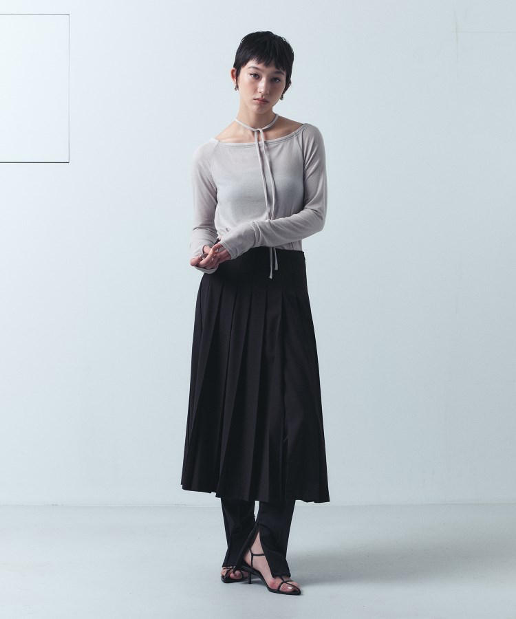 コードエー(CODE A)のCODE A｜pleated gabardine skirt11