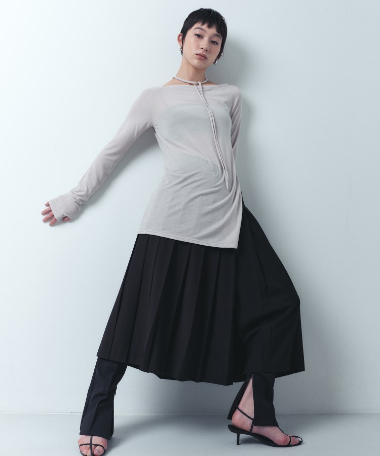 コードエー(CODE A)のCODE A｜pleated gabardine skirt12