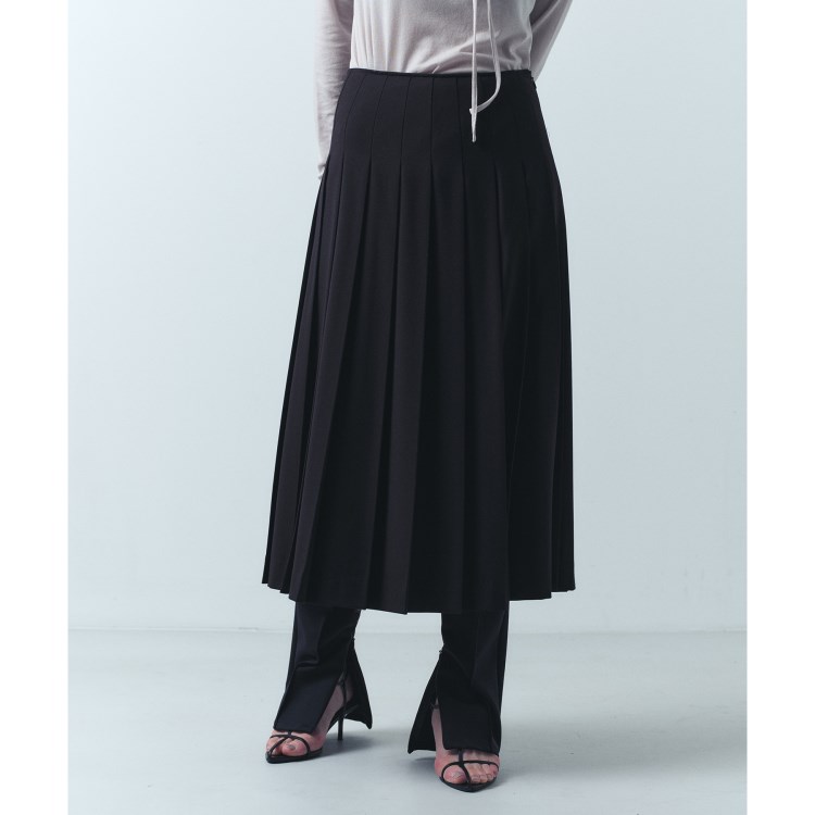 コードエー(CODE A)のCODE A｜pleated gabardine skirt ミモレスカート