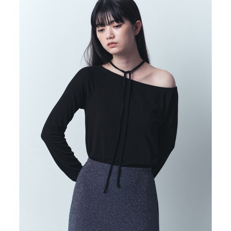 コードエー(CODE A)のCODE A｜off－shoulder jersey top カットソー