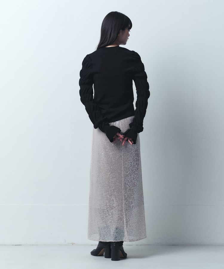 コードエー(CODE A)のCODE A｜Sequinned midi skirt3