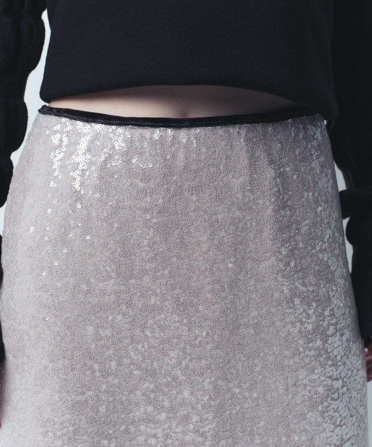 コードエー(CODE A)のCODE A｜Sequinned midi skirt5