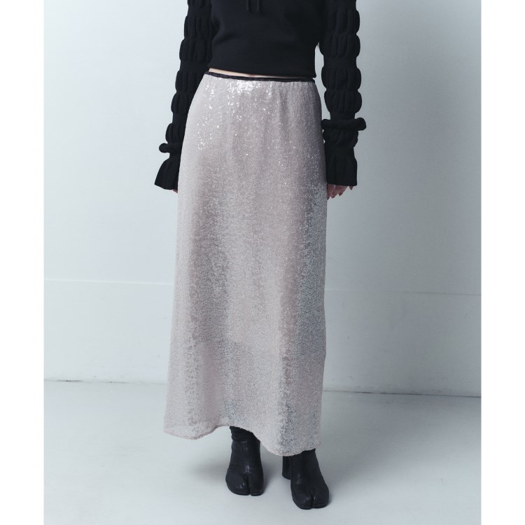 コードエー(CODE A)のCODE A｜Sequinned midi skirt