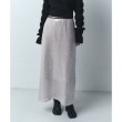 コードエー(CODE A)のCODE A｜Sequinned midi skirt ライトグレー(011)