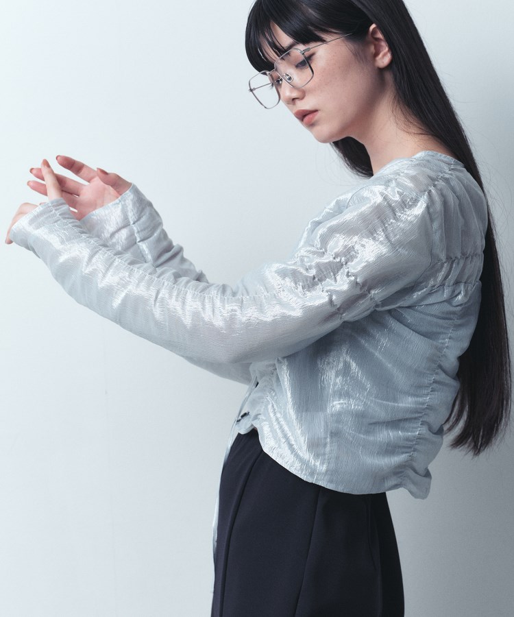 コードエー(CODE A)のCODE A｜gathered shiny blouse1