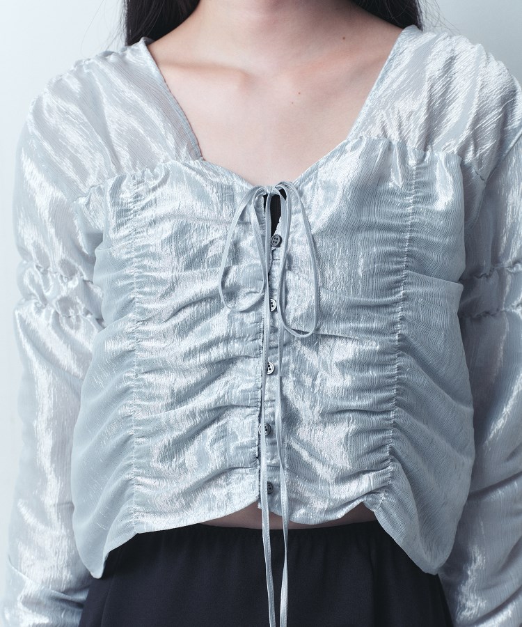 コードエー(CODE A)のCODE A｜gathered shiny blouse2