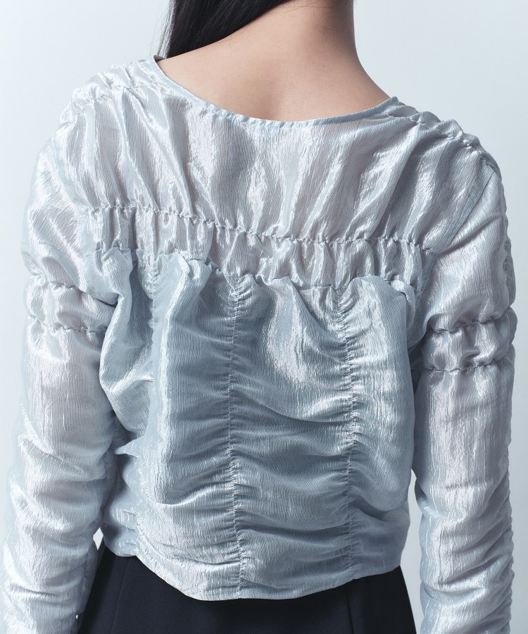 コードエー(CODE A)のCODE A｜gathered shiny blouse4