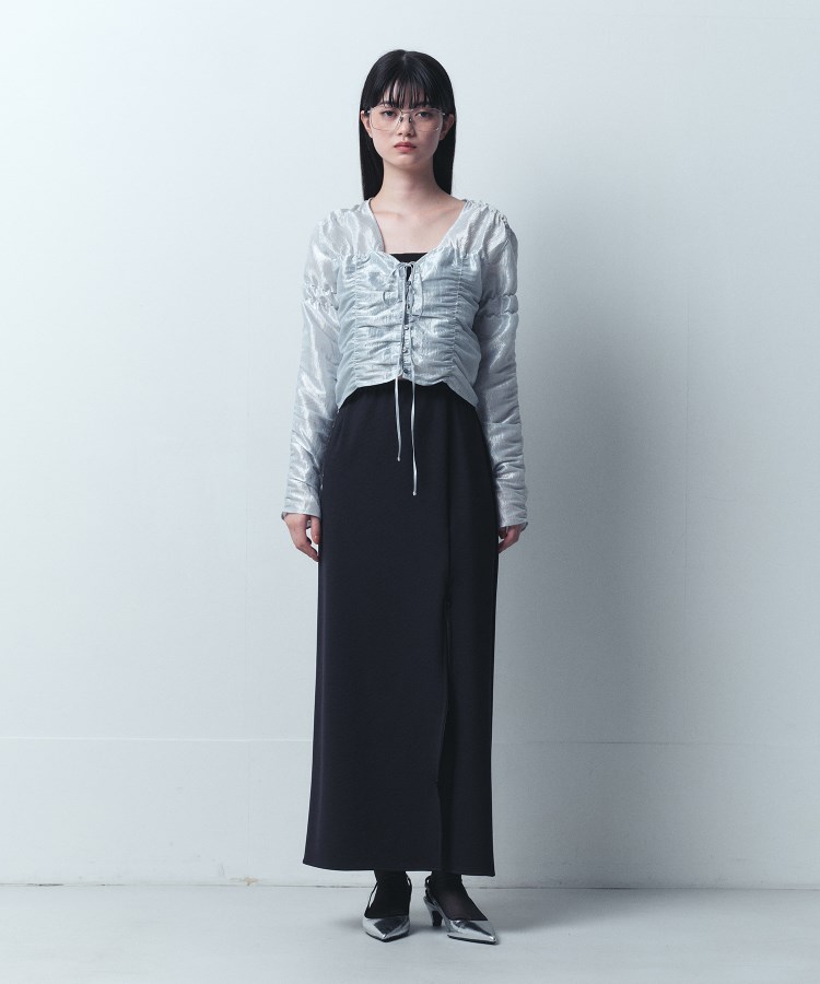 コードエー(CODE A)のCODE A｜gathered shiny blouse5