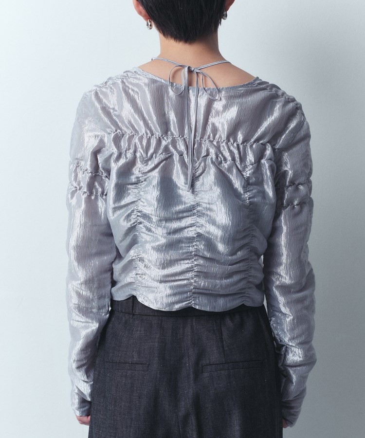 コードエー(CODE A)のCODE A｜gathered shiny blouse10