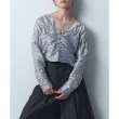 コードエー(CODE A)のCODE A｜gathered shiny blouse ブルー(091)