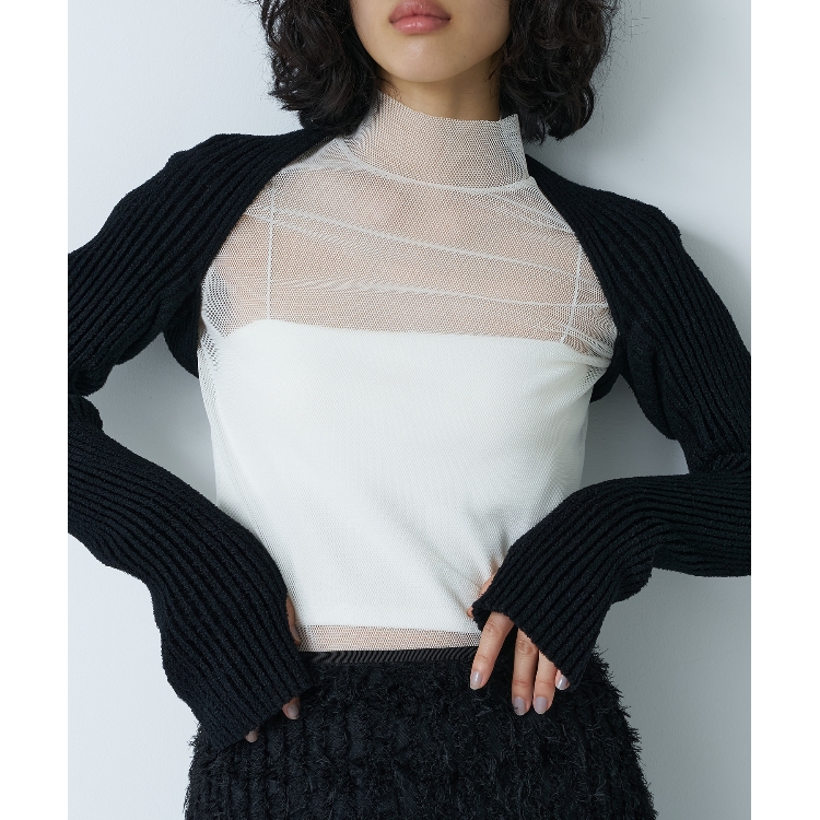 コードエー(CODE A)のCODE A ｜ mesh sheer tops カットソー