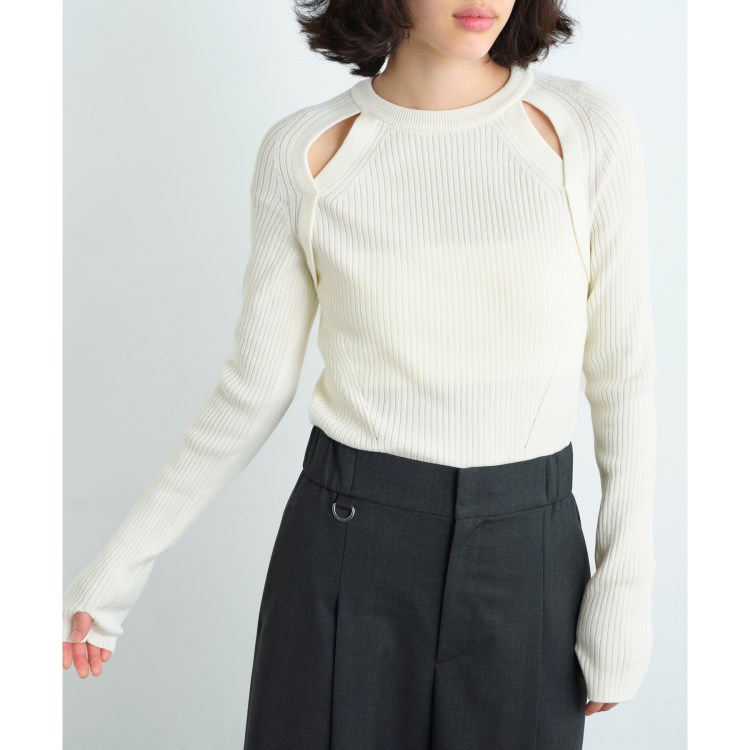 コードエー(CODE A)のCODE A｜shoulder slit pullover ニット/セーター