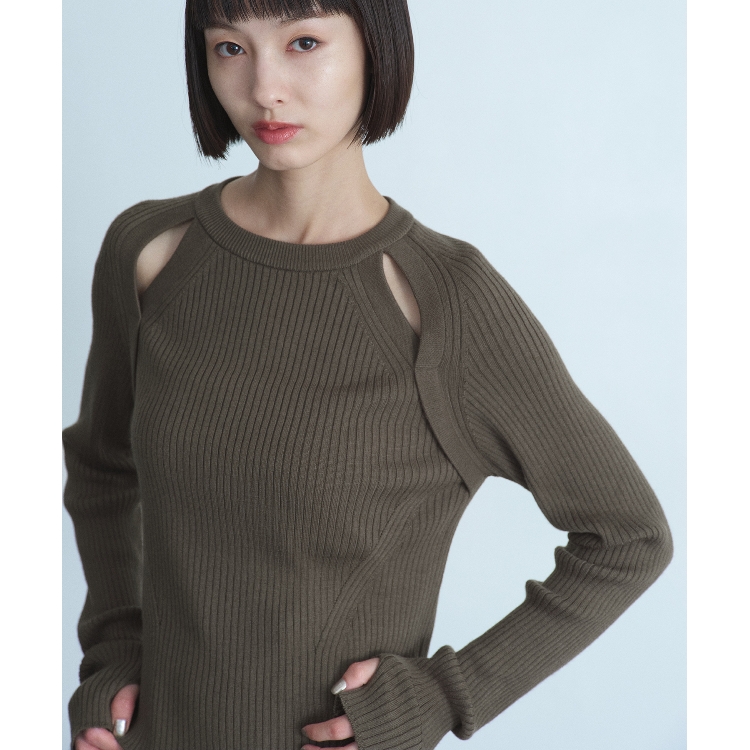 コードエー(CODE A)のCODE A｜shoulder slit pullover ニット/セーター