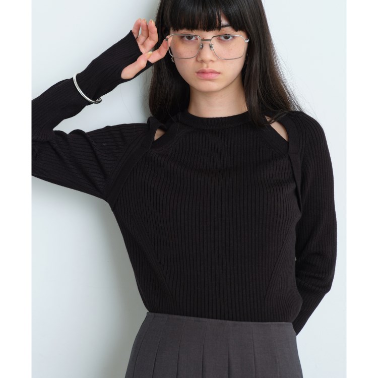 コードエー(CODE A)のCODE A｜shoulder slit pullover ニット/セーター