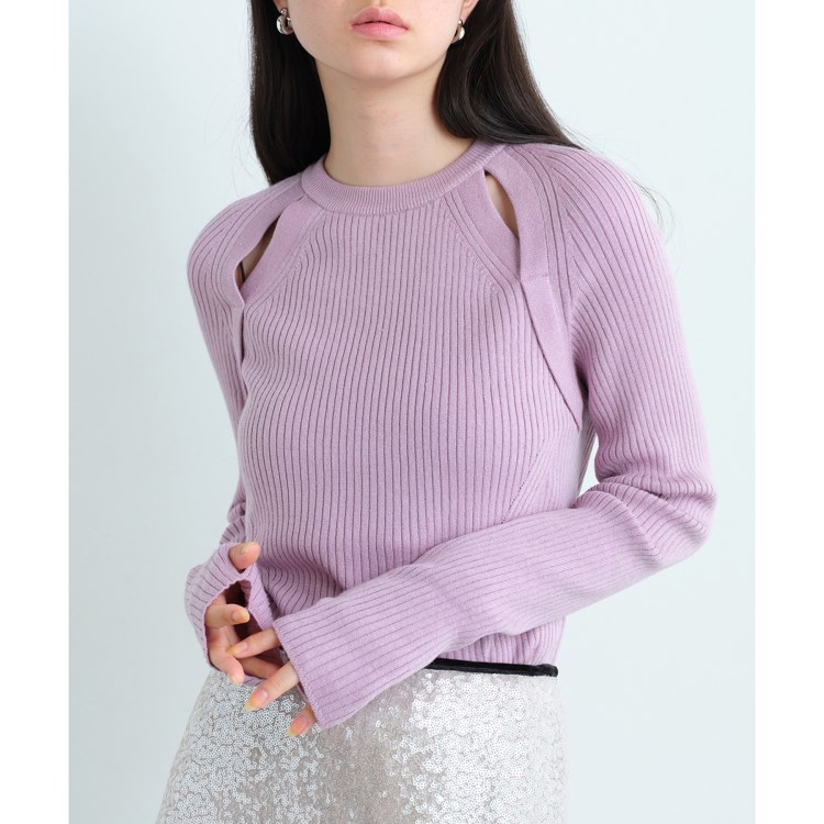 コードエー(CODE A)のCODE A｜shoulder slit pullover ニット/セーター