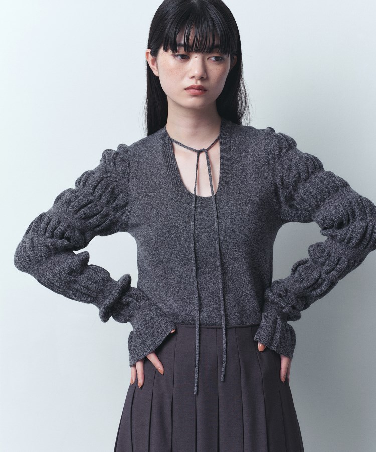 コードエー(CODE A)のCODE A｜gathered sleeves knit