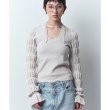 コードエー(CODE A)のCODE A｜gathered sleeves knit オフホワイト(003)