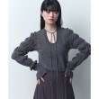 コードエー(CODE A)のCODE A｜gathered sleeves knit グレー(012)