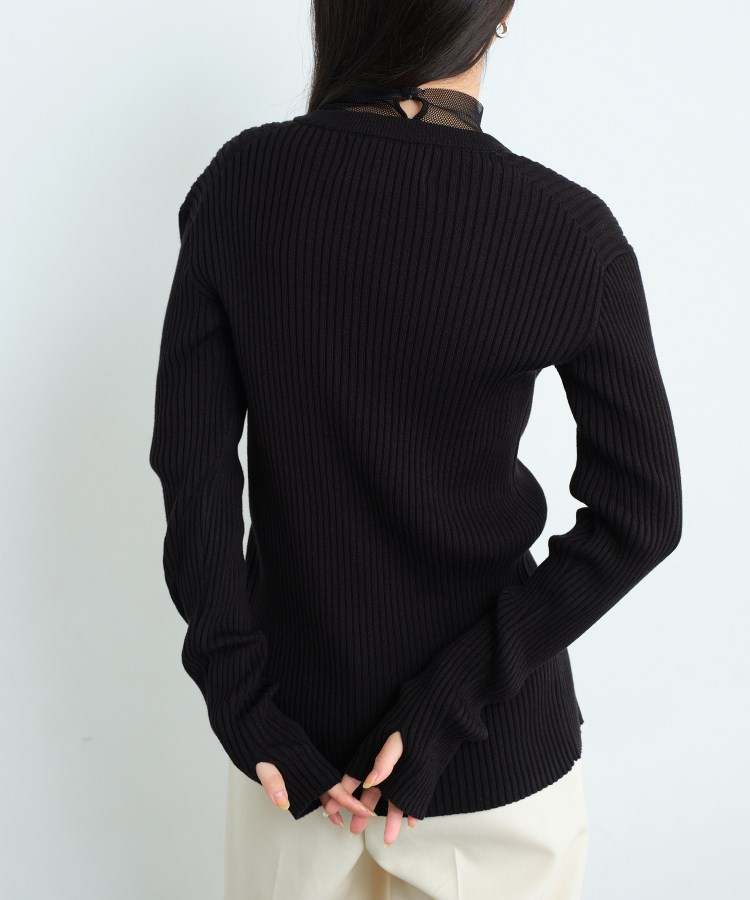 コードエー(CODE A)のCODE A｜fronthook knit cardigan2