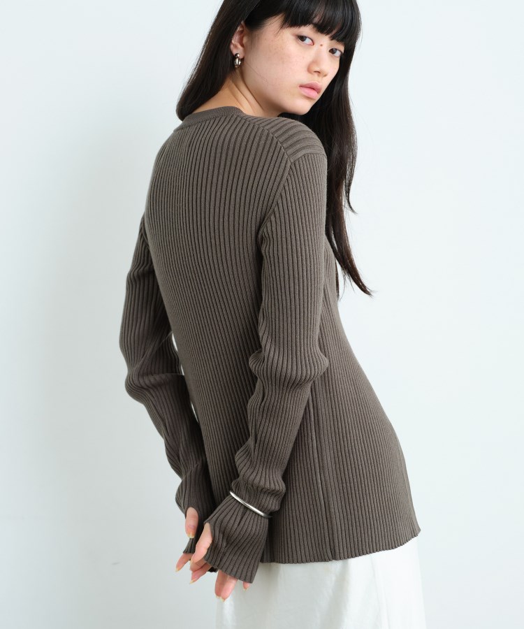 コードエー(CODE A)のCODE A｜fronthook knit cardigan7