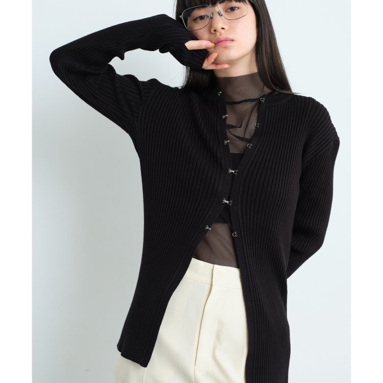 コードエー(CODE A)のCODE A｜fronthook knit cardigan カーディガン/ボレロ