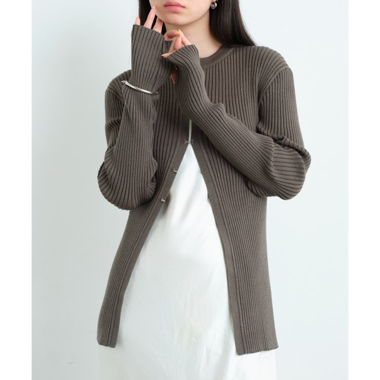 コードエー(CODE A)のCODE A｜fronthook knit cardigan カーディガン/ボレロ