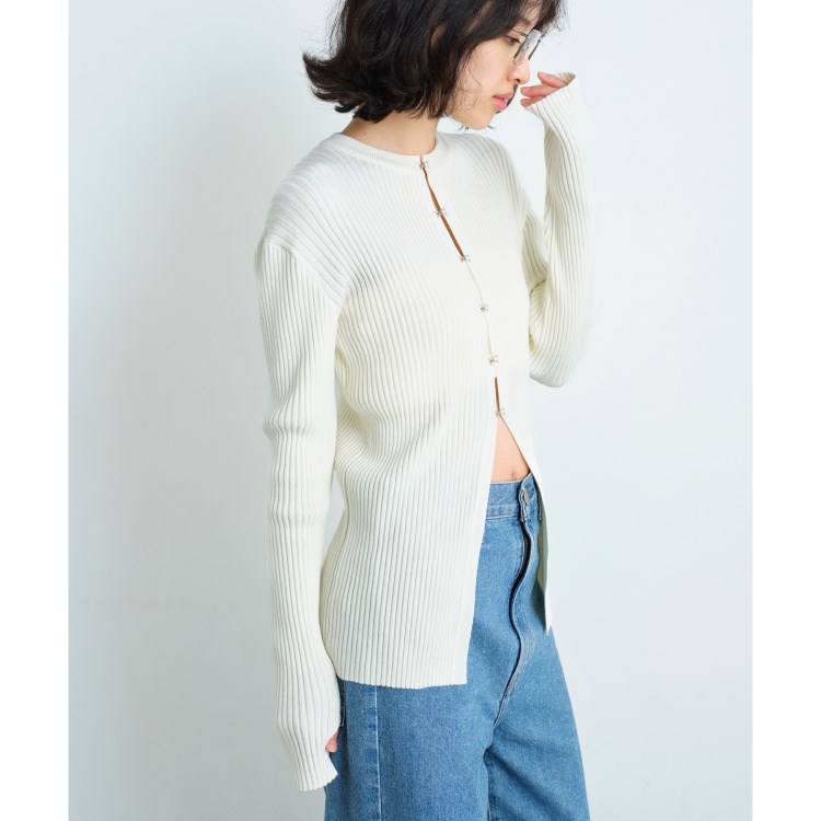 コードエー(CODE A)のCODE A｜fronthook knit cardigan カーディガン/ボレロ